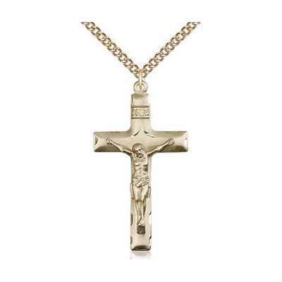 Gold Crucifix on 24" Chain