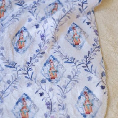 Our Lady of La Leche Sherpa Baby Blanket