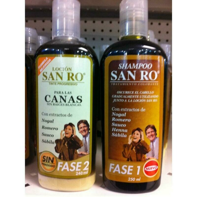 San Ro Tratamiento Contra Canas 1 Sampoo Y 1 Locion