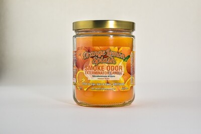 Smoke Odor Candle Orange Lemon Splash