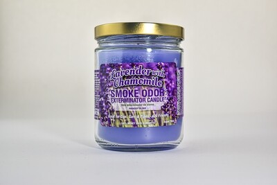 Smoke Odor Candle Lavender with Chamomile