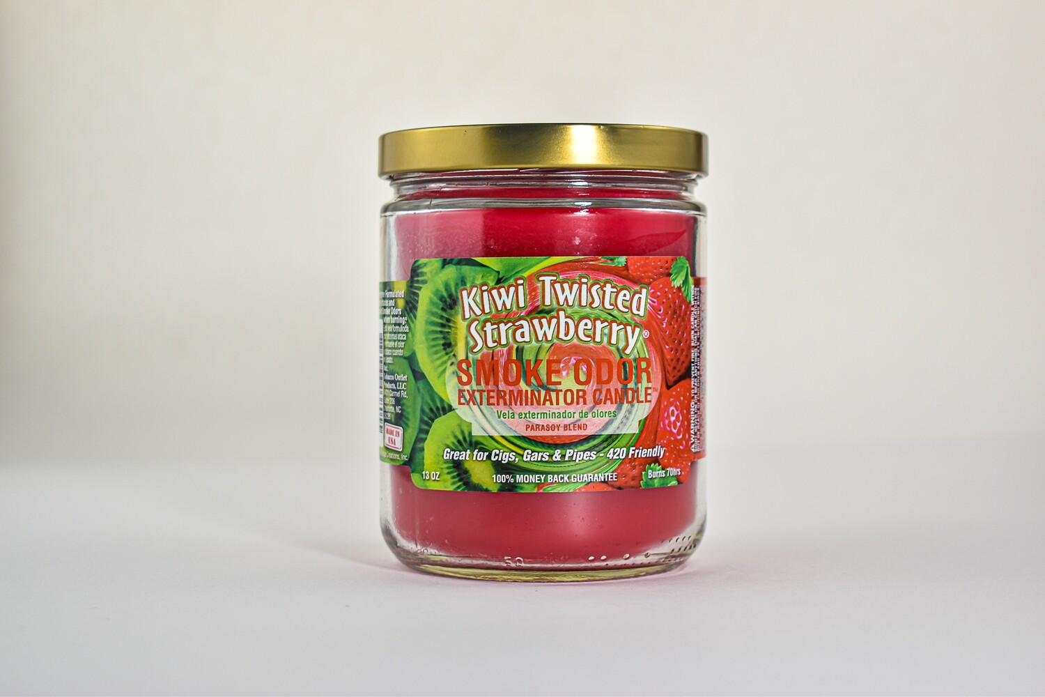 Smoke Odor Candle Kiwi Twisted Strawberry