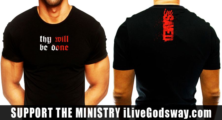 THY WILL BE DONE - White, Black &amp; Red Ink