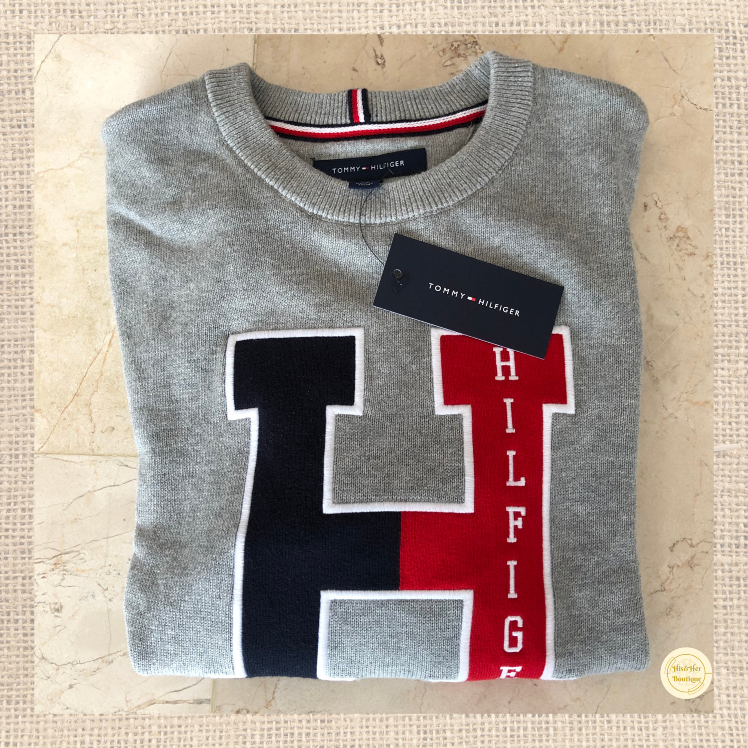 Suéter gris Tommy Hilfiger