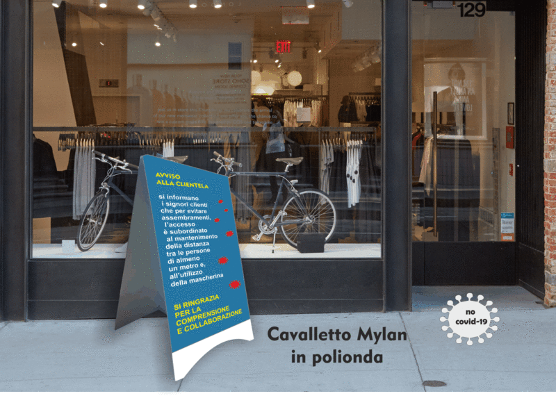 Cavalletto informativo in polionda