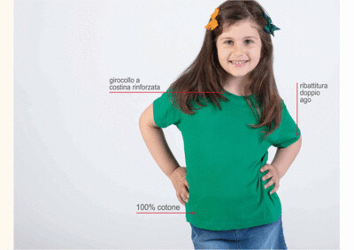 T-shirt junior colorata, personalizzata T-shirt junior colorata, personalizzata