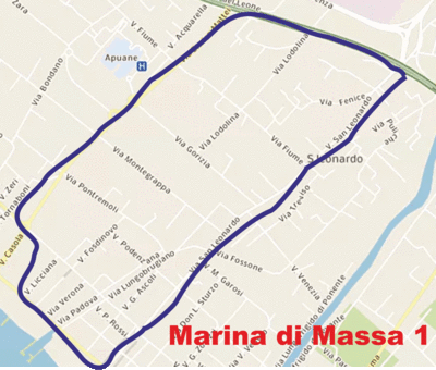 Marina di Massa: zona centro - viale Roma