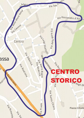Centro storico - Rocca - via Democrazia - Le Grazie - Cappuccini