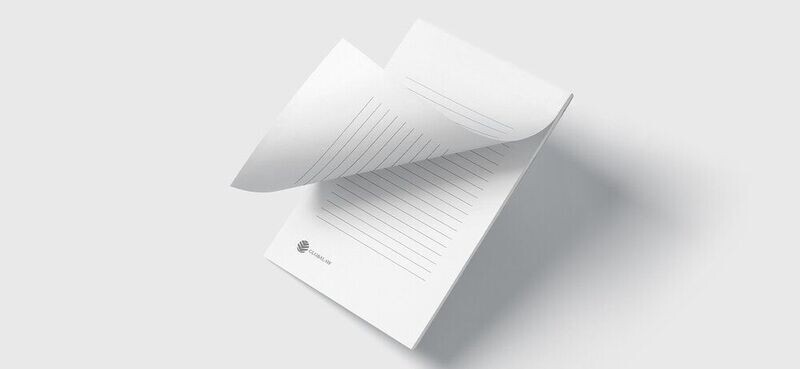 Block notes incollati