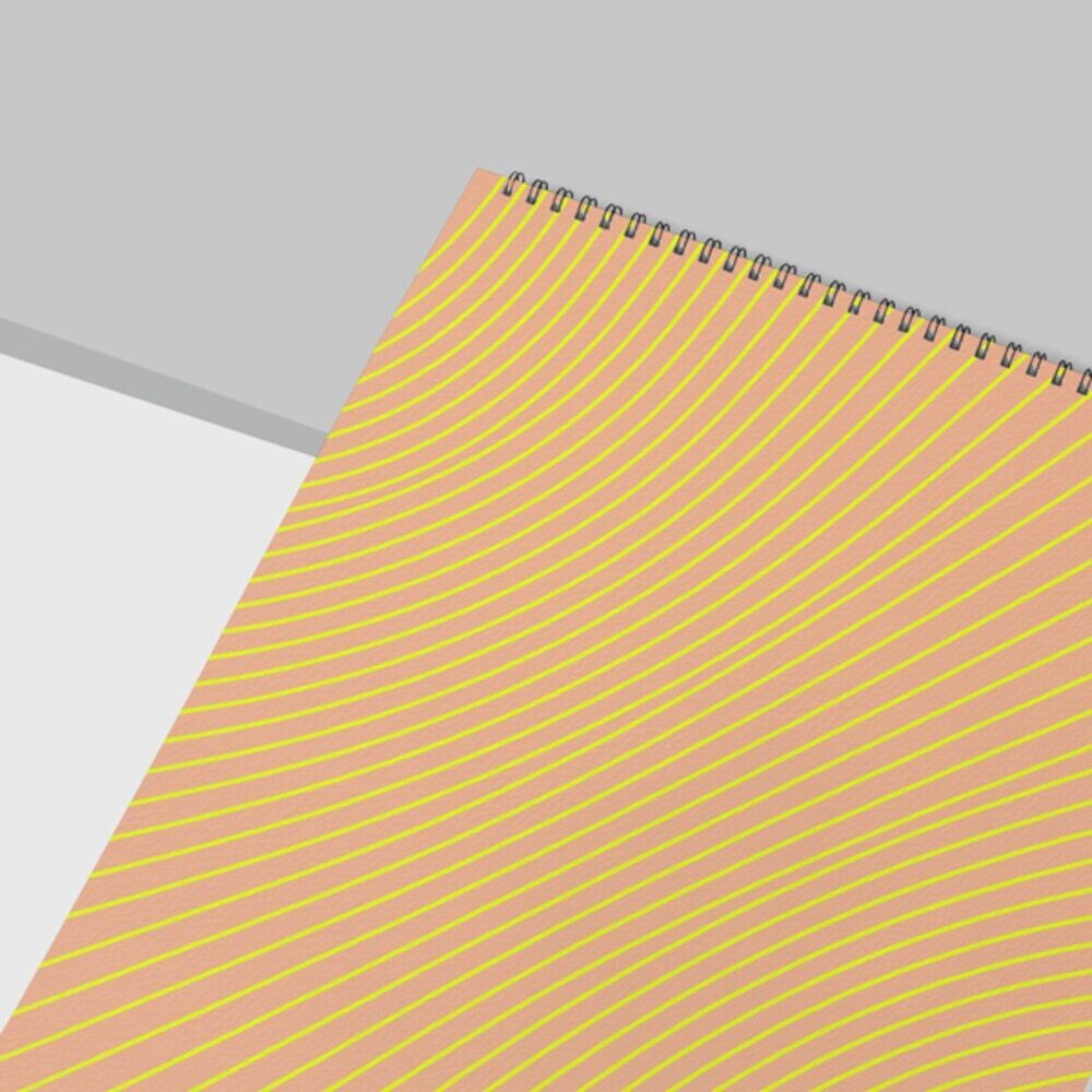 Block notes con spirale metallica