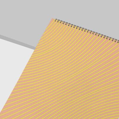 Block notes con spirale metallica