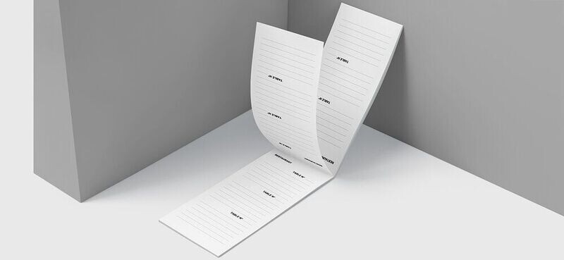 Block notes per comande