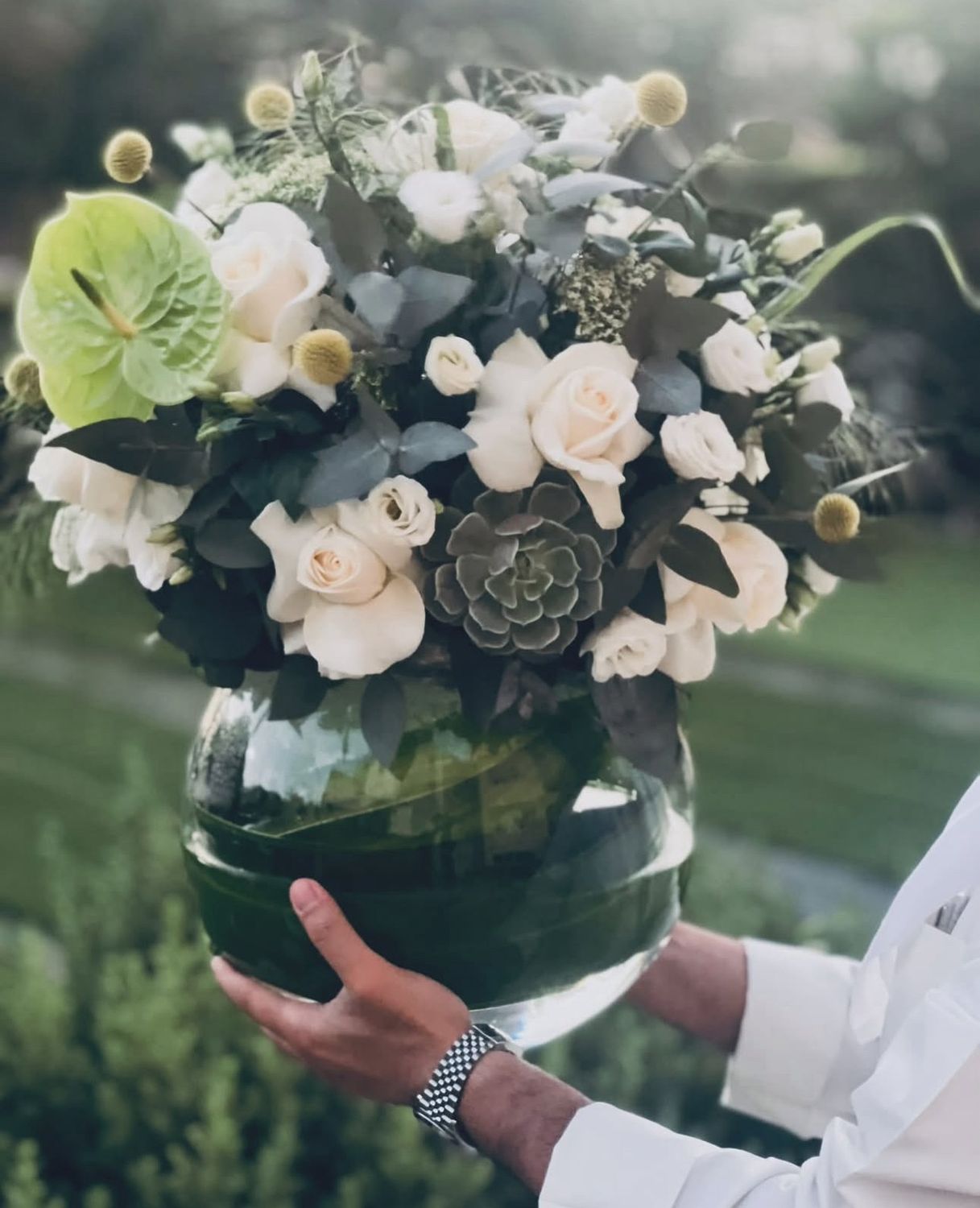 Big white Vase