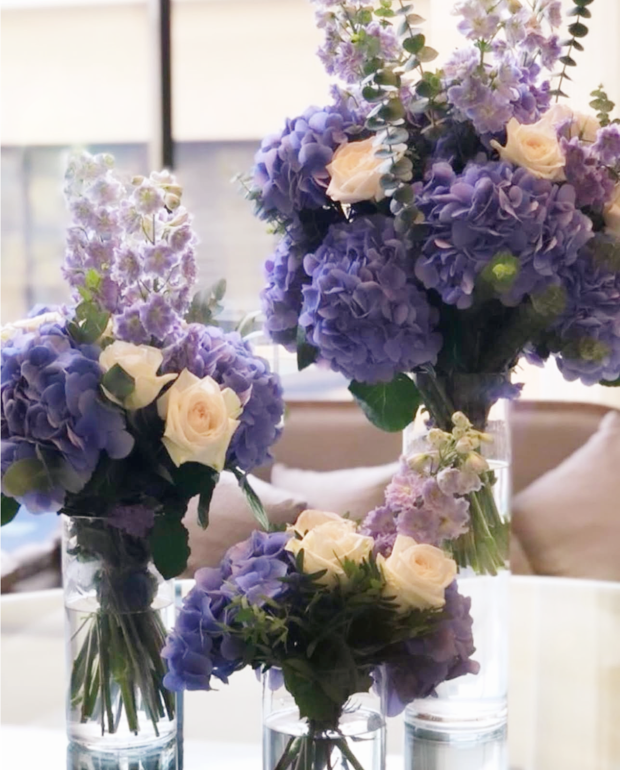 Purple arrangement