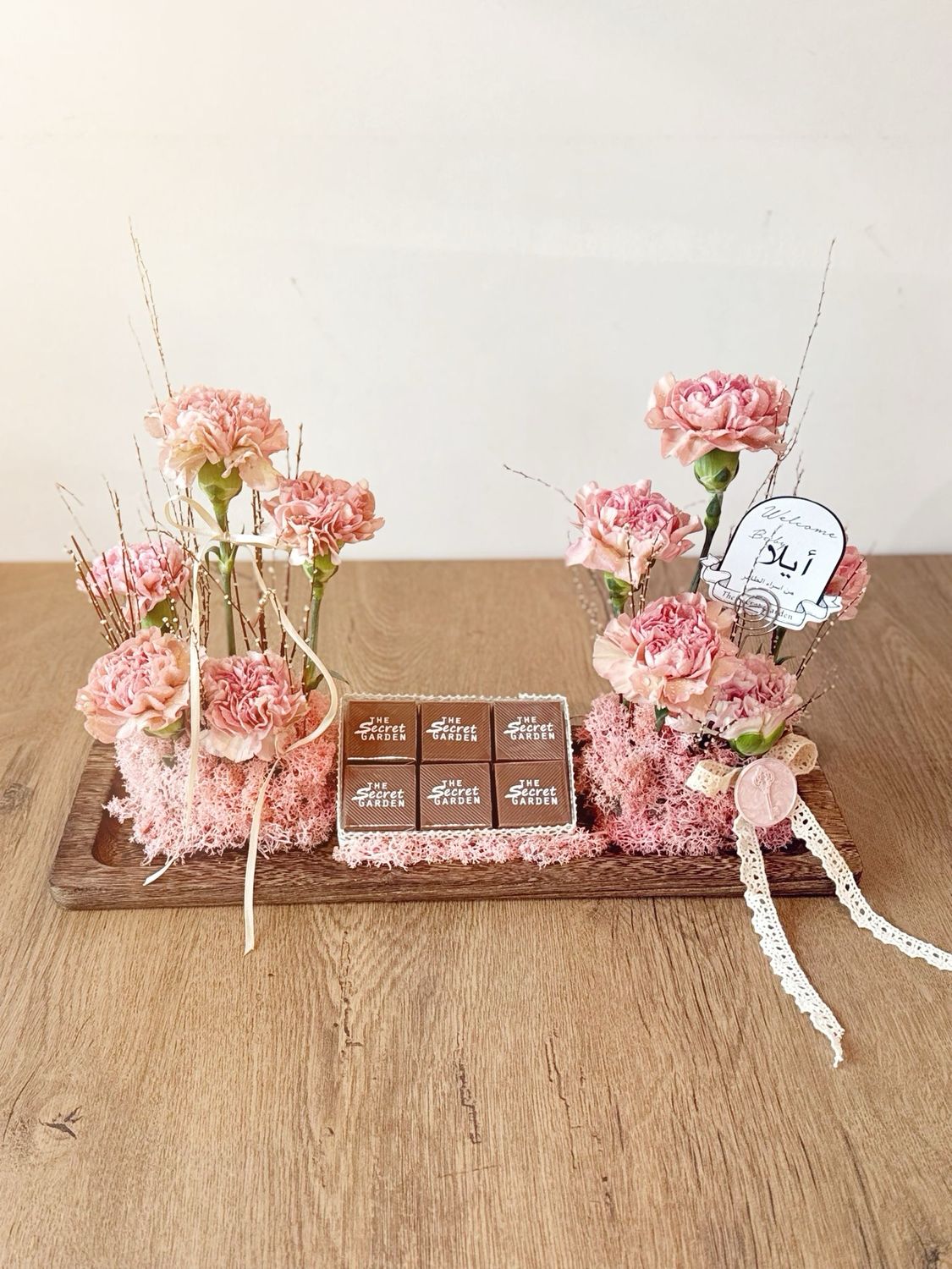 Carnation Flower and chocolate 