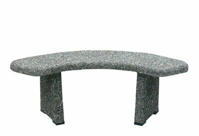 Aggregate Curved Bench
