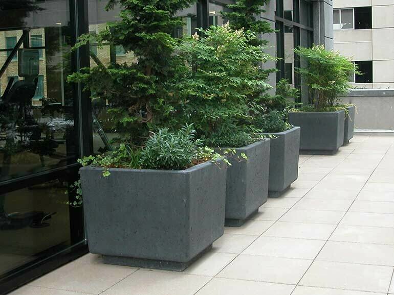 Concrete Square Planter, 4 Sizes