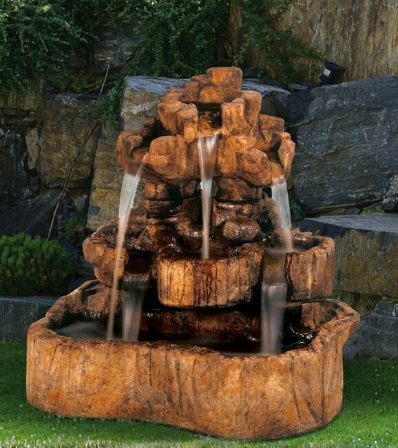 MEDIUM ROCK FALLS FOUNTAIN