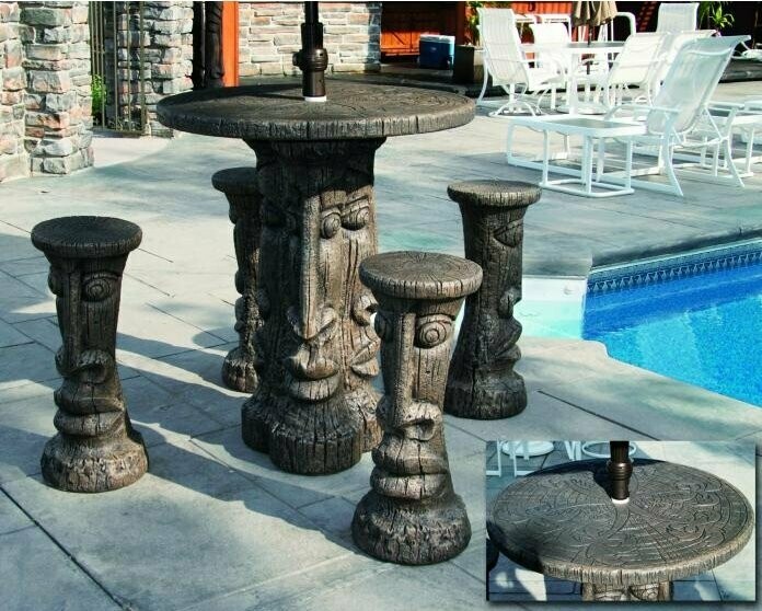 Tiki Table Set - Bar Height