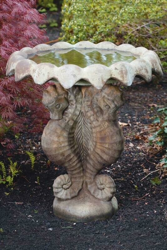Sea Horse Bird Bath