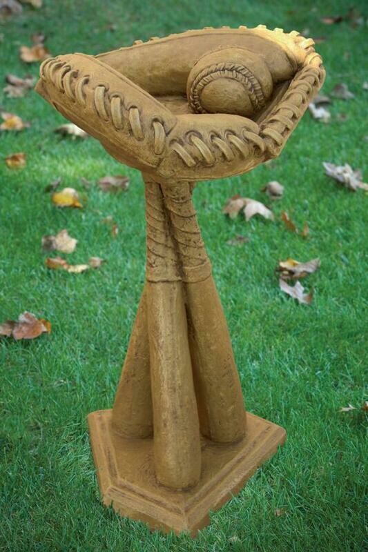 One Piece Batter Up Bird Bath
