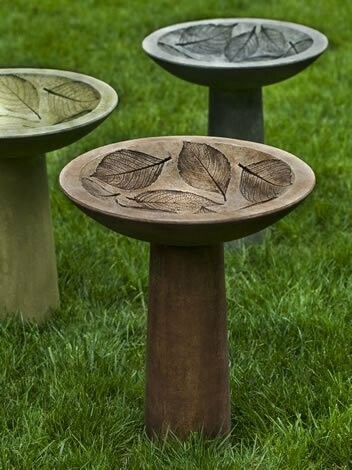 Hydrangea Leaf Birdbath