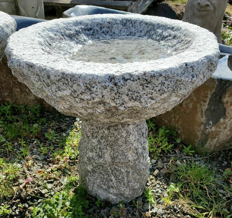 Round Natural Birdbath