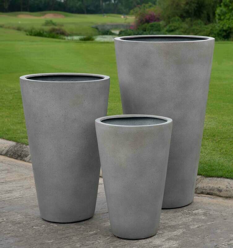 Vallarella Planter – Stone Grey Lite – S/3