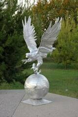 Large Eagle on Ball