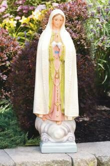 24" Our Lady of Fatima - Detailed Stain