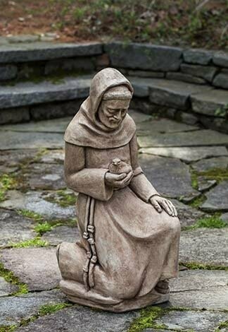 Kneeling St. Francis w/Bird