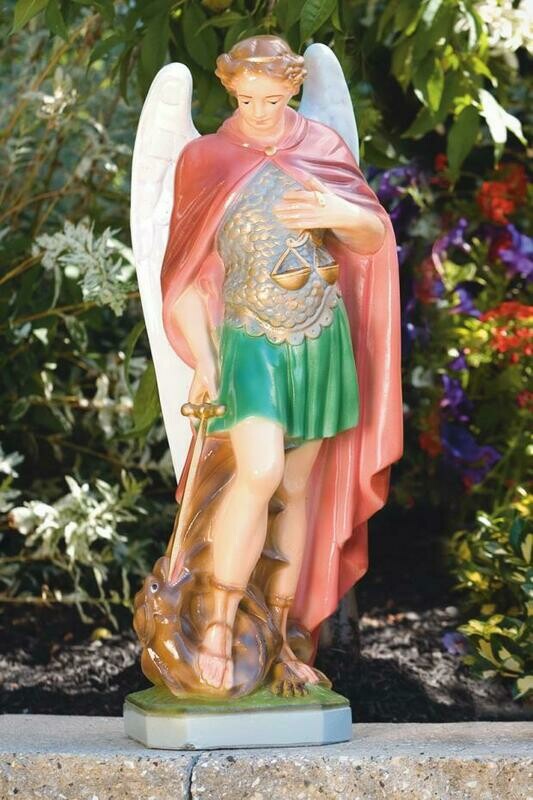 25" St. Michael-Detailed Stain
