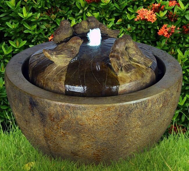 GATHERING BIRDS FOUNTAIN