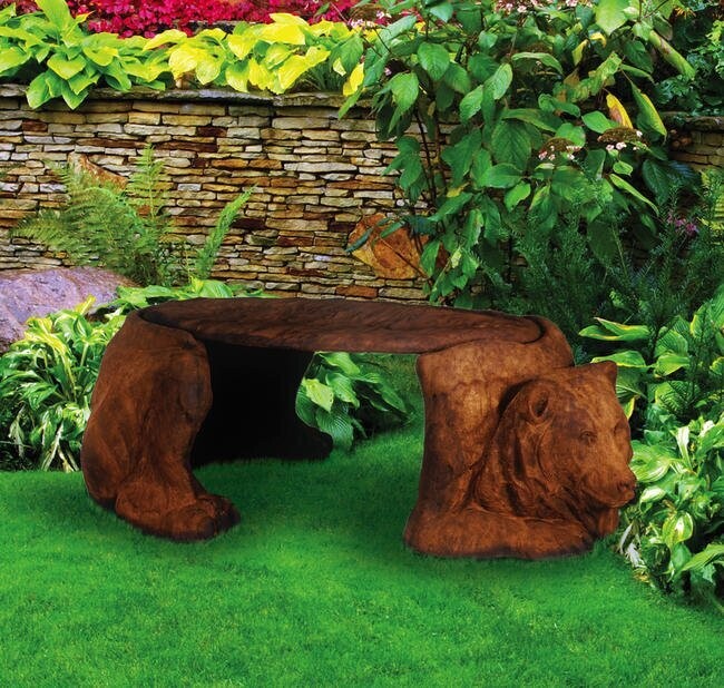 LARGE BEAR BENCH