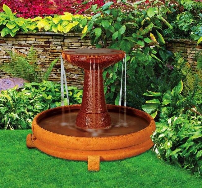 OVERFLOWING SPILL DISH FOUNTAIN