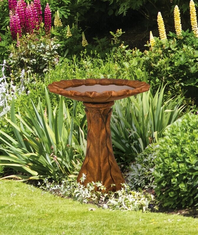 TAPERED PETAL BIRDBATH