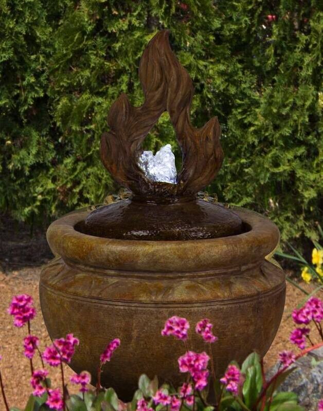 FIERY FLAME BUBBLER FOUNTAIN