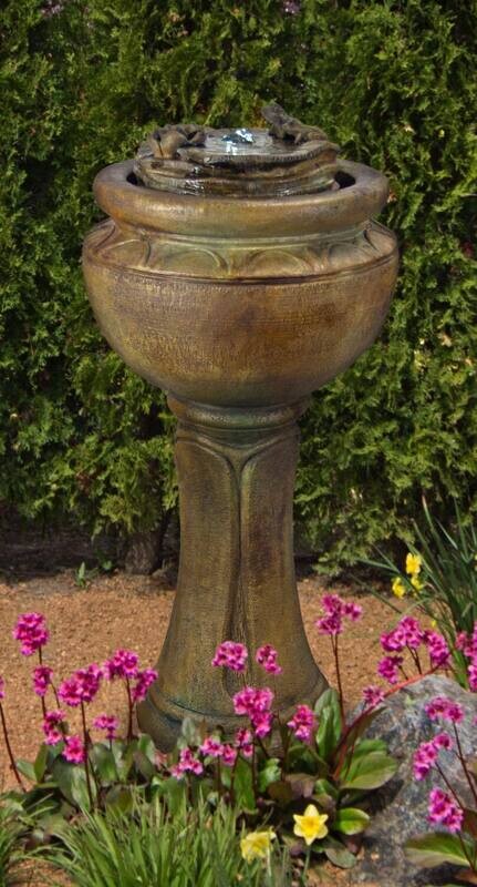 TALL FROGS PATIO BUBBLER FOUNTAIN