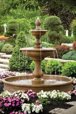 77" Vicenza Fountain on 6' Pool