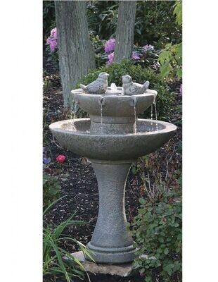 34" Tranquillity Spill Fountain With Birds