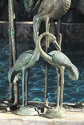 SMALL CRANE PAIR