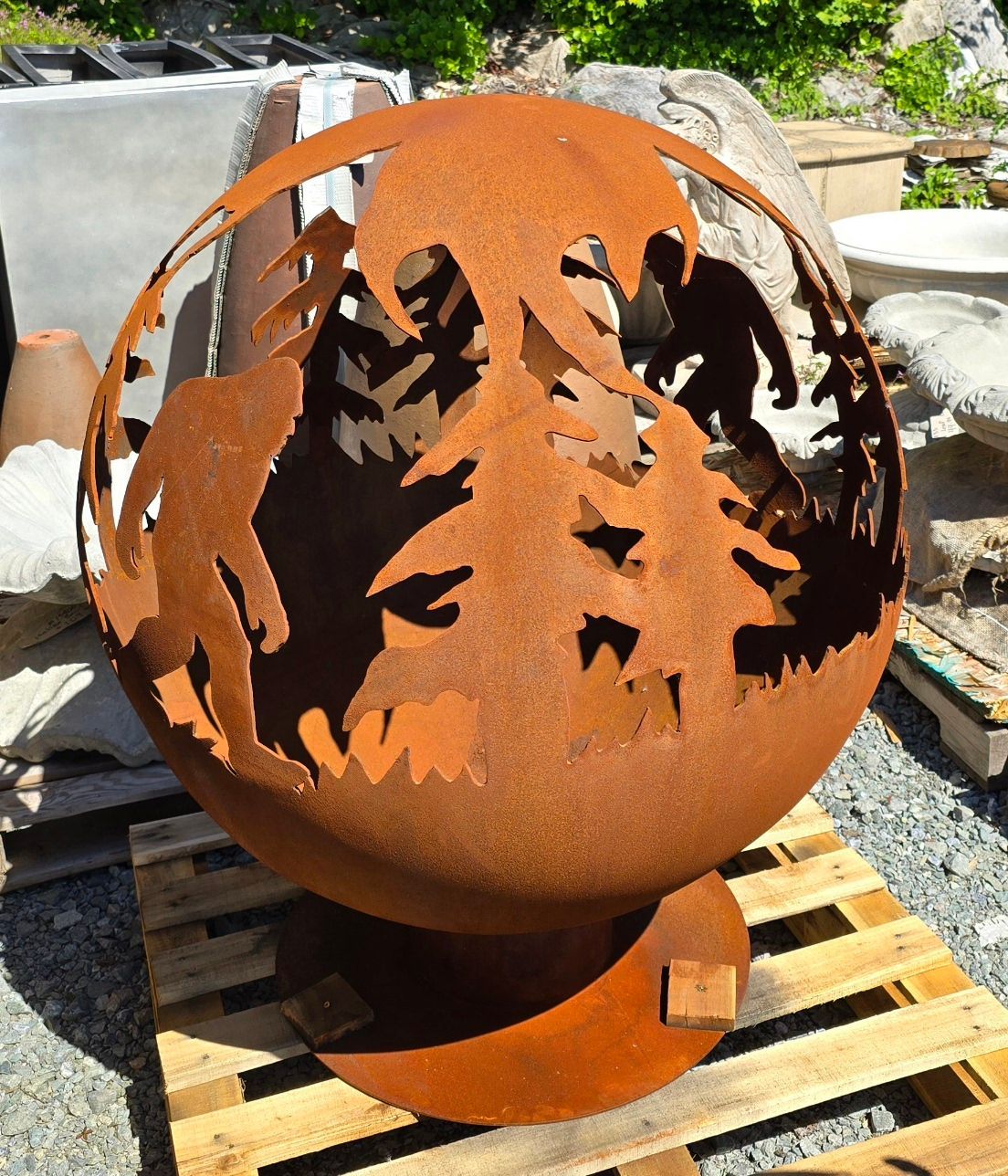 Corten Steel Fire Pit 36"x41.5"