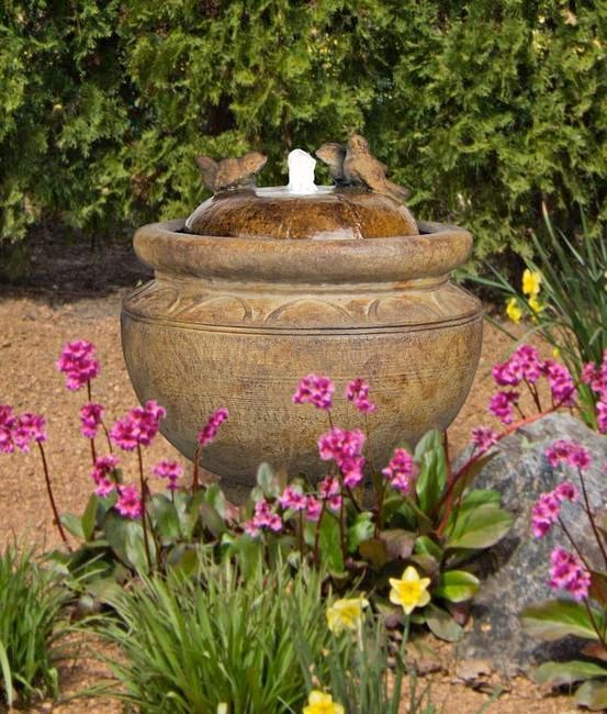 Birds Patio Bubbler Fountain