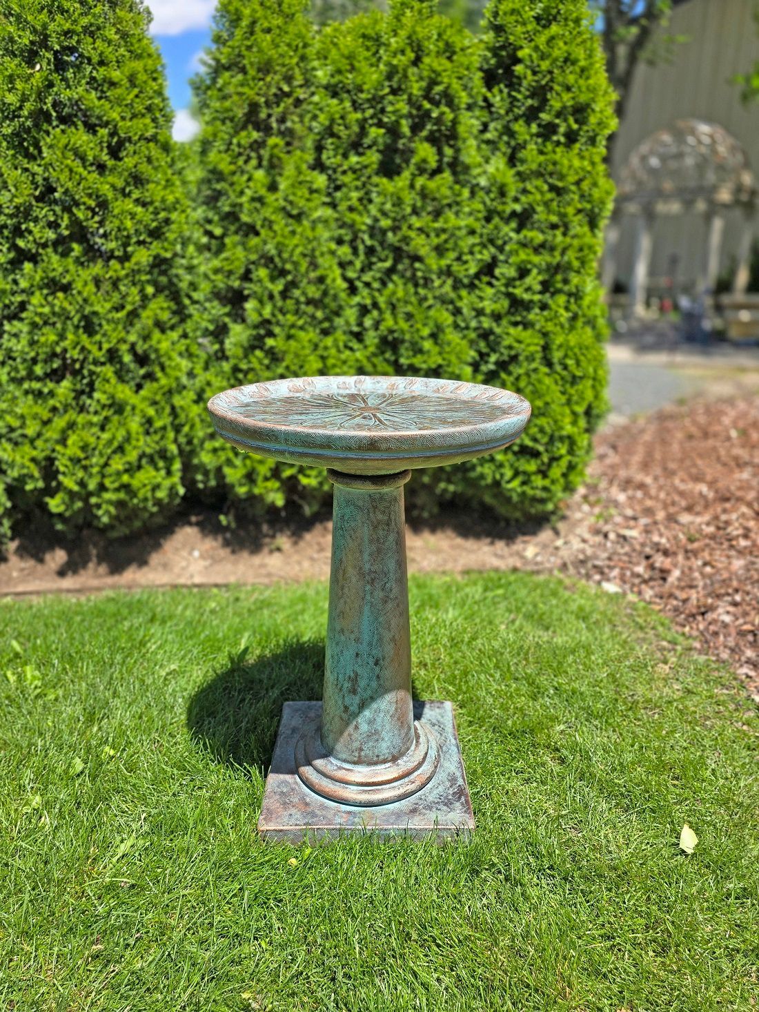 Tulip Bouquet Birdbath