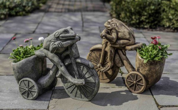 Tricycle Frog Planter