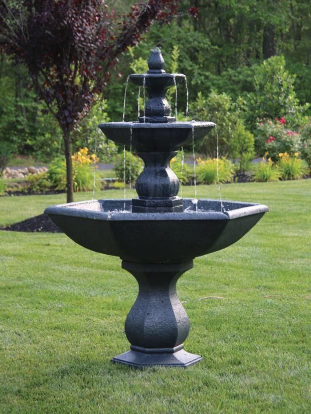 Three Tier Boca Hexagon Fountain