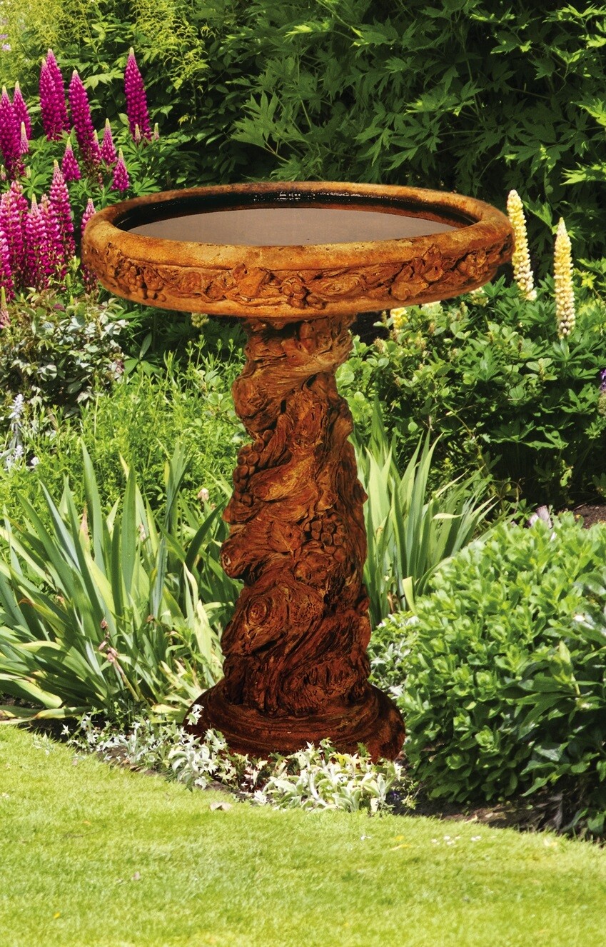 LARGE GRAPEVINE BIRDBATH LARGE GRAPEVINE BIRDBATH