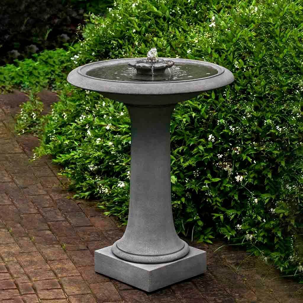 Camelia Birdbath Fountain