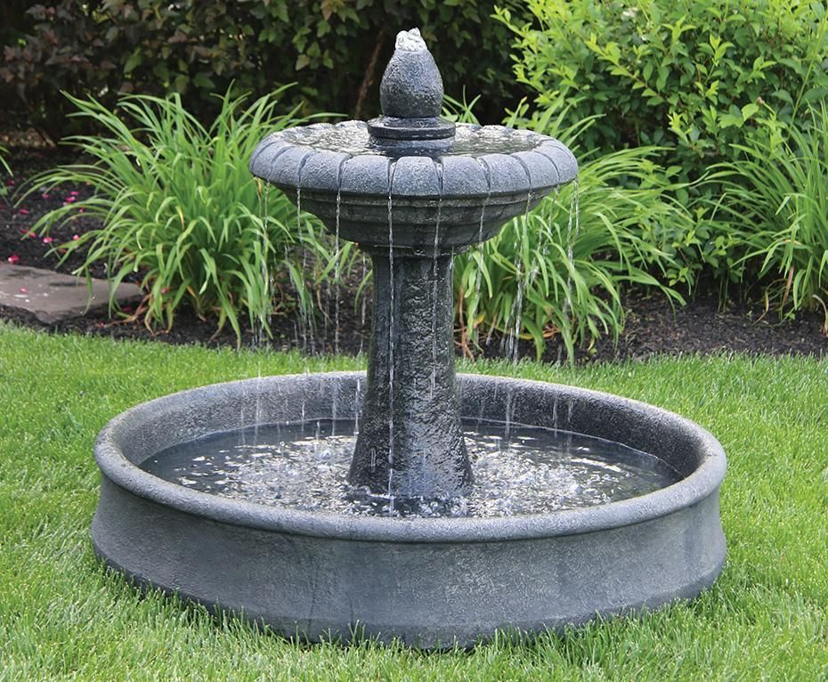 36 36" Hampton Fountain On 46" Round Pool