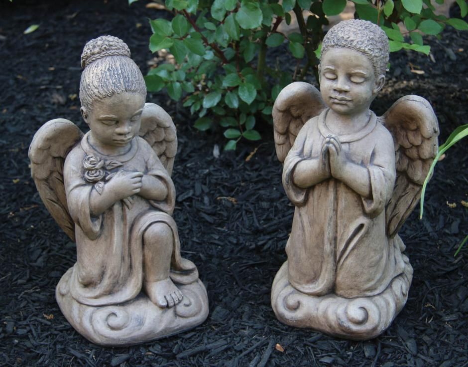 12 12" Kneeling Angel Boy – Harmony
